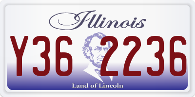 IL license plate Y362236