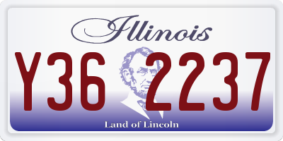 IL license plate Y362237