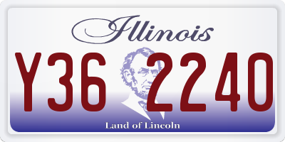 IL license plate Y362240