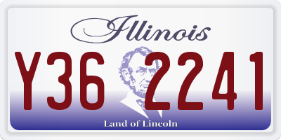 IL license plate Y362241