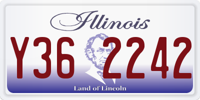 IL license plate Y362242