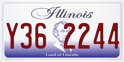 IL license plate Y362244
