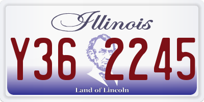 IL license plate Y362245