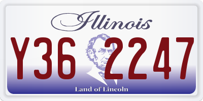 IL license plate Y362247