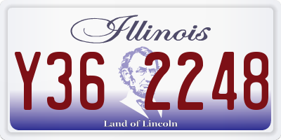 IL license plate Y362248