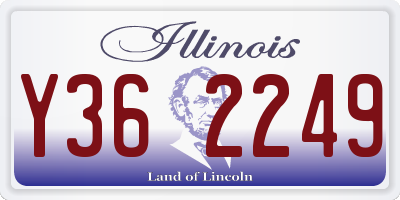IL license plate Y362249