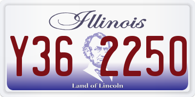 IL license plate Y362250
