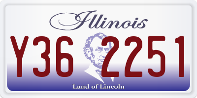 IL license plate Y362251