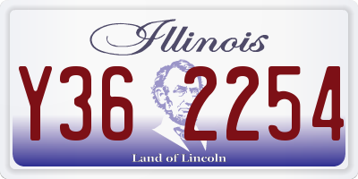 IL license plate Y362254