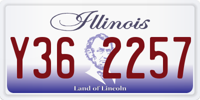 IL license plate Y362257