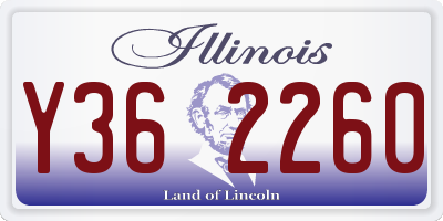 IL license plate Y362260