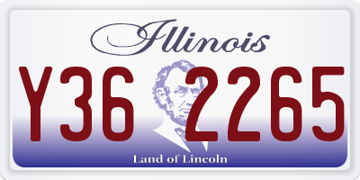 IL license plate Y362265