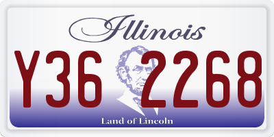 IL license plate Y362268