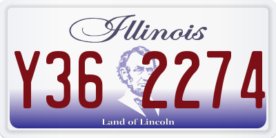 IL license plate Y362274