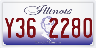 IL license plate Y362280
