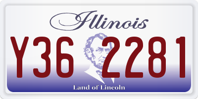 IL license plate Y362281