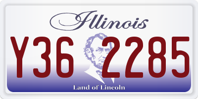 IL license plate Y362285