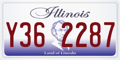 IL license plate Y362287