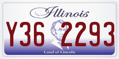 IL license plate Y362293