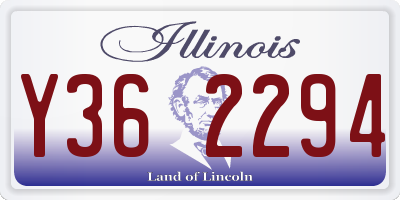 IL license plate Y362294