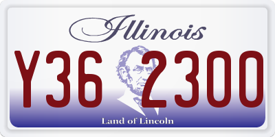 IL license plate Y362300
