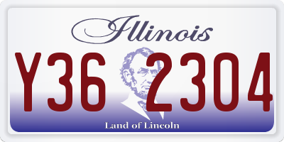 IL license plate Y362304