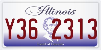 IL license plate Y362313