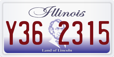IL license plate Y362315