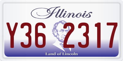 IL license plate Y362317