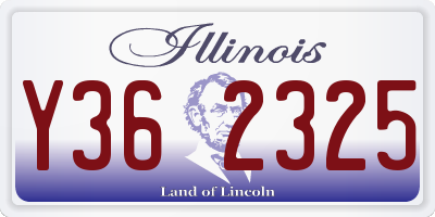 IL license plate Y362325