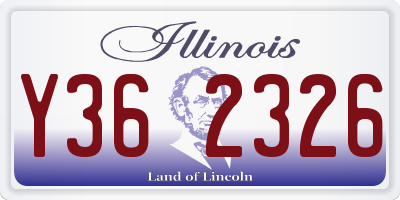 IL license plate Y362326
