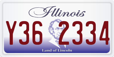 IL license plate Y362334