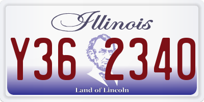 IL license plate Y362340