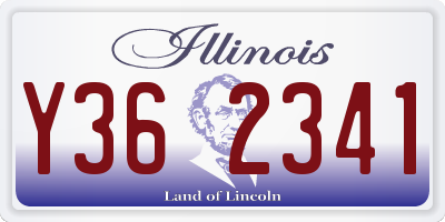 IL license plate Y362341