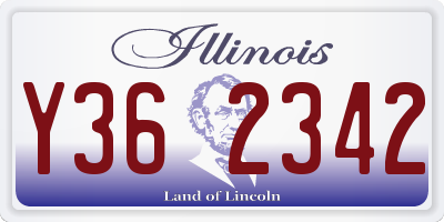 IL license plate Y362342