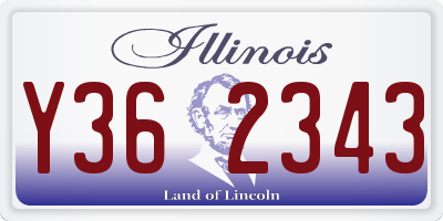 IL license plate Y362343
