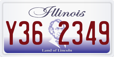 IL license plate Y362349