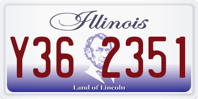 IL license plate Y362351