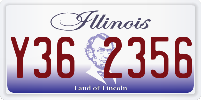 IL license plate Y362356