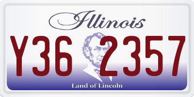 IL license plate Y362357