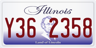 IL license plate Y362358