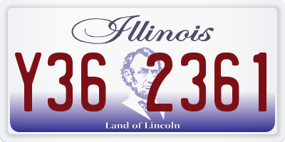 IL license plate Y362361