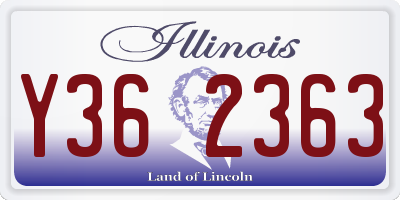 IL license plate Y362363