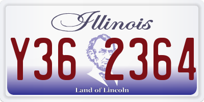 IL license plate Y362364