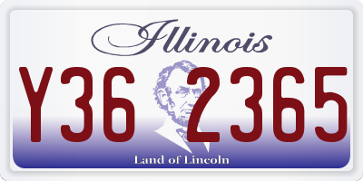 IL license plate Y362365
