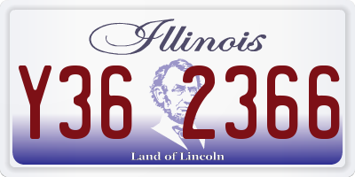 IL license plate Y362366