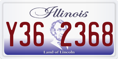 IL license plate Y362368