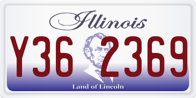 IL license plate Y362369