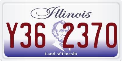 IL license plate Y362370