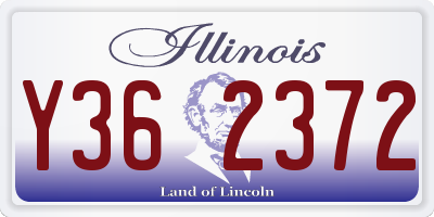 IL license plate Y362372